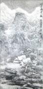 山居瑞雪图